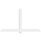 Ekena Millwork Eugene Architectural Grade PVC Gable Bracket, 96"W x 56"H x 2"D x 6"F, 14/12 Pitch GBP096X56X0206EUG00 - alternate 3